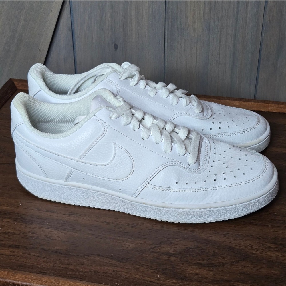 Nike Court Vision Low Mens 8 White CD5463-100 Classic Basketball Sneakers